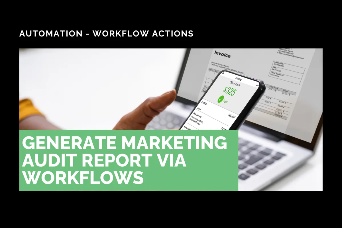 Generate Marketing Audit Report via Workflows