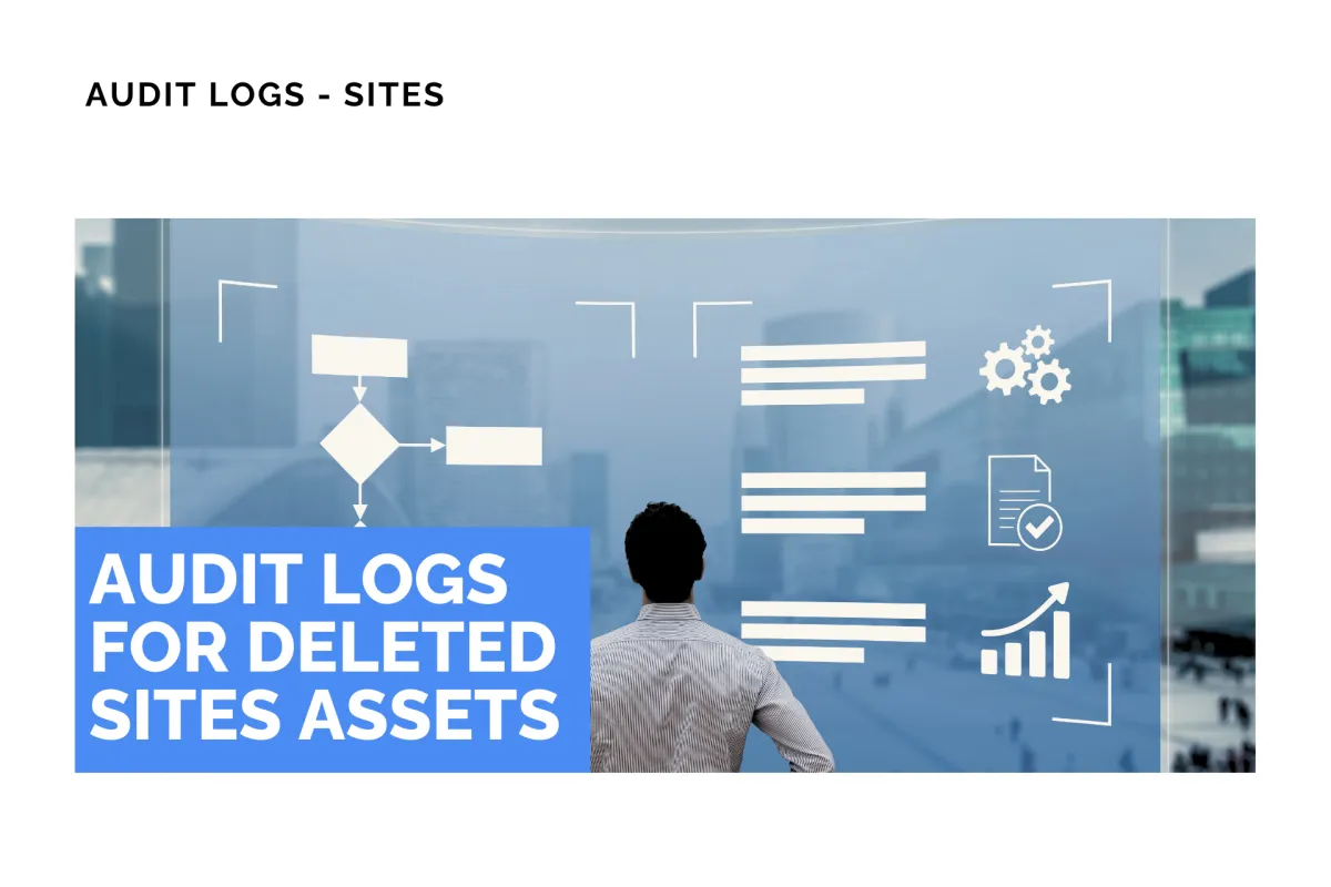 Audit Logs for Deleted Sites Assets