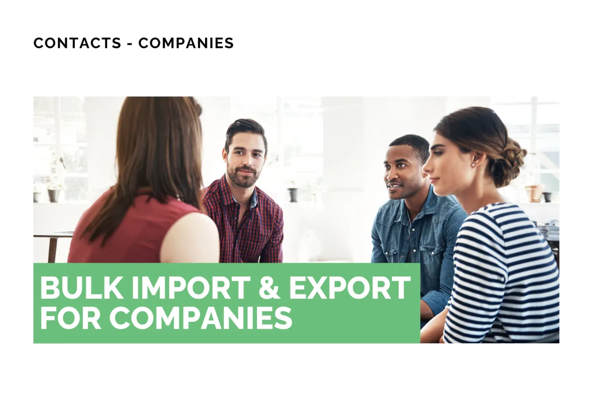 Bulk Import & Export for Companies