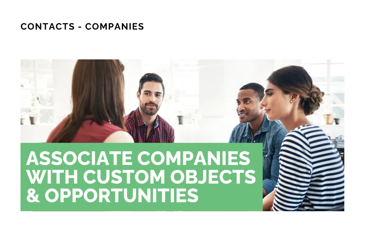 Associate Companies with Custom Objects & Opportunities