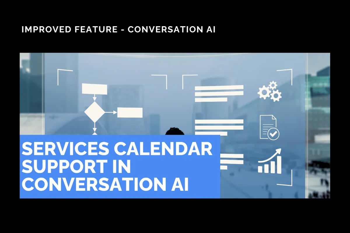 Services Calendar Support in Conversation AI
