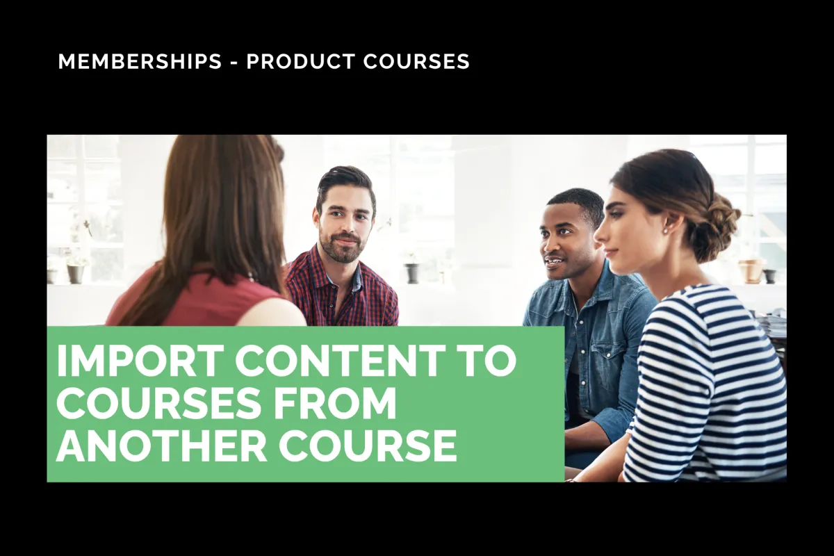 Import Content to Courses from Another Course