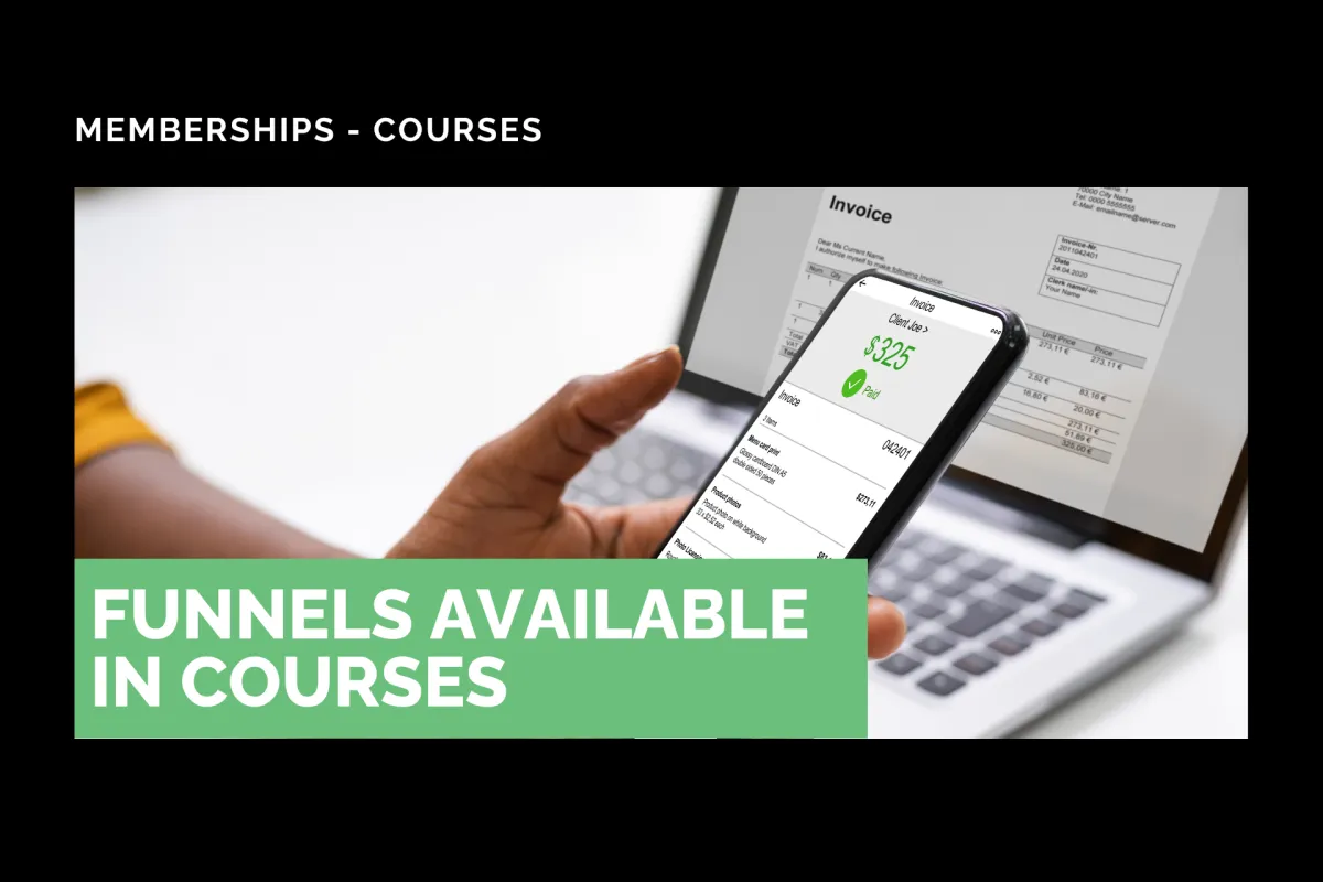 Funnels Available in Courses
