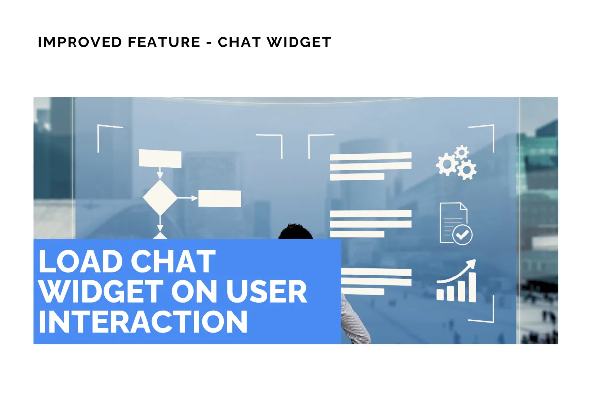 Load Chat Widget on User Interaction