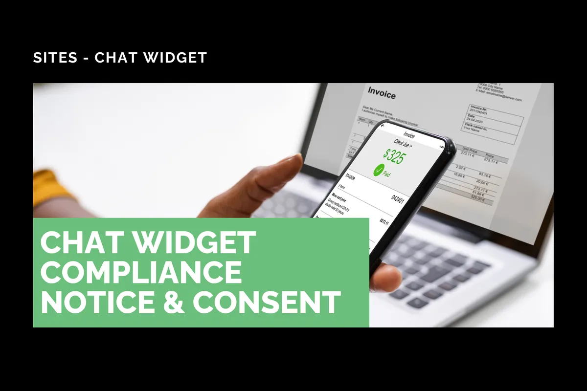 Chat Widget Compliance Notice & Consent