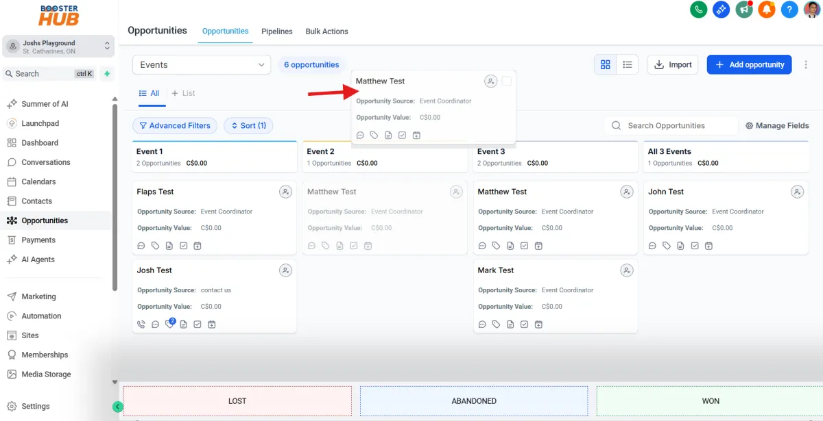 crm pipeline digital marketing booster hub niagara