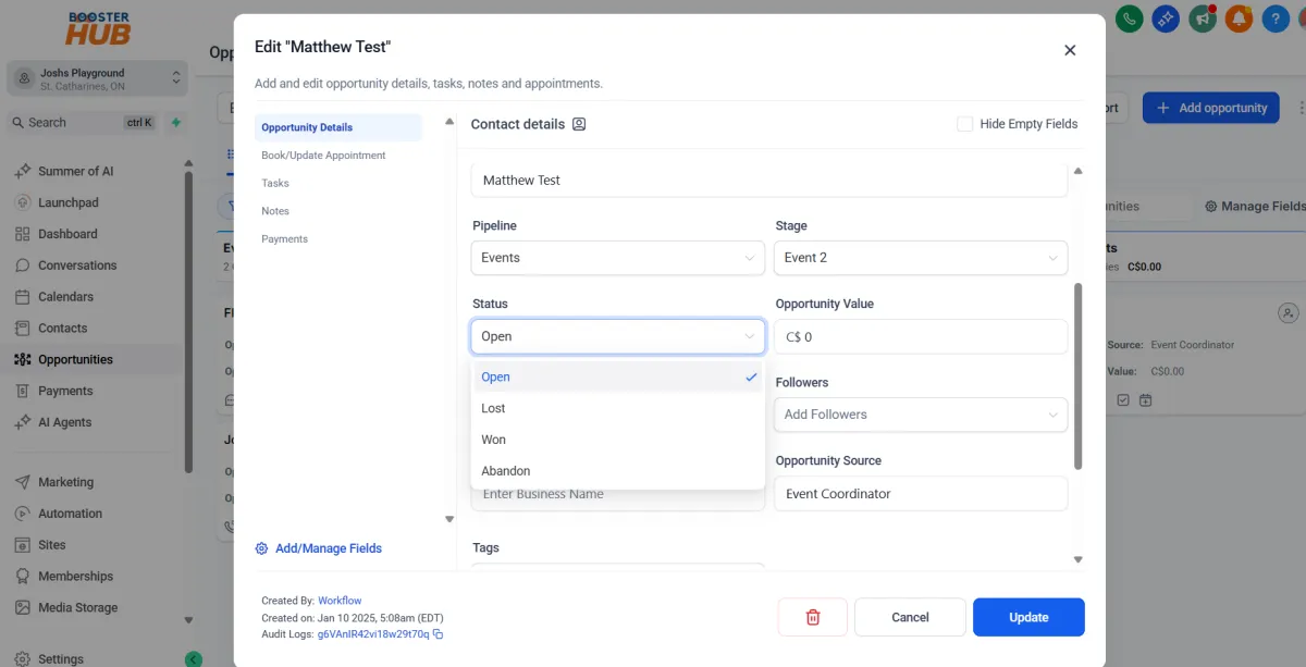 pipeline CRM digital marketing visibility  booster hub