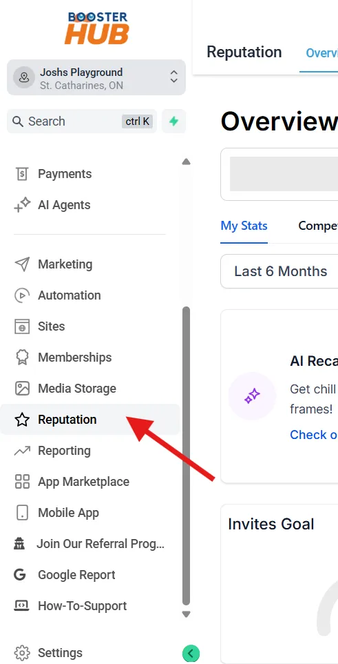 reputation management CRM booster hub digital marketing niagara