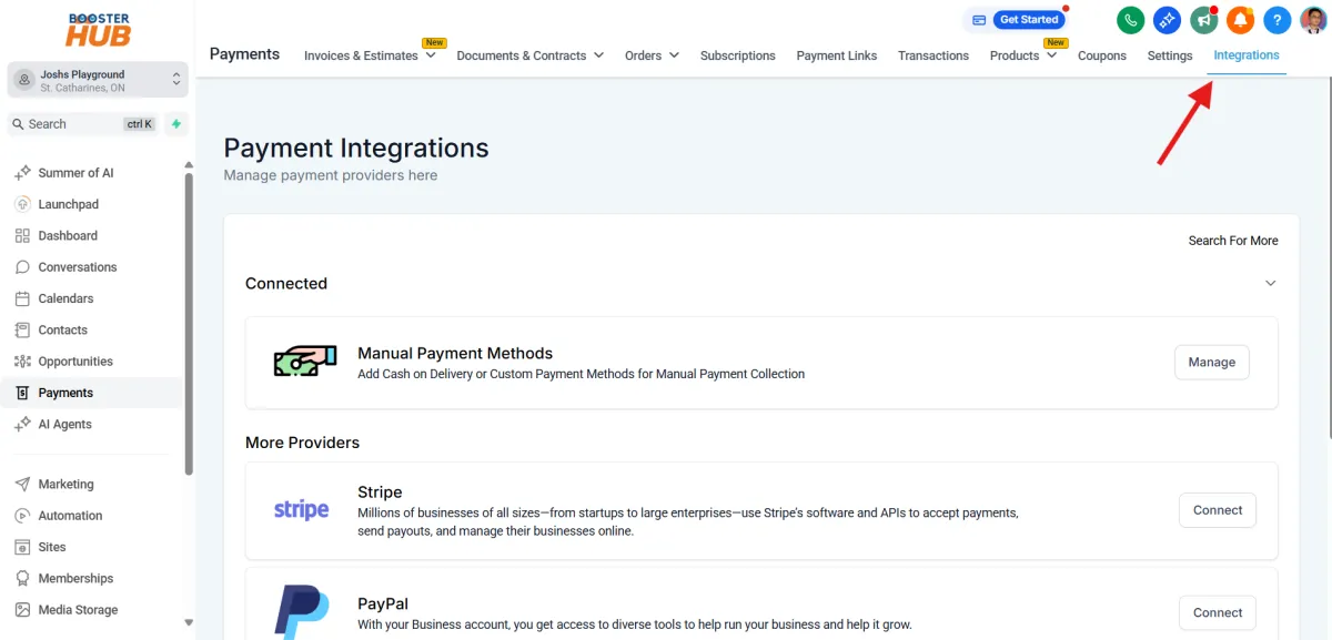 crm payments niagara