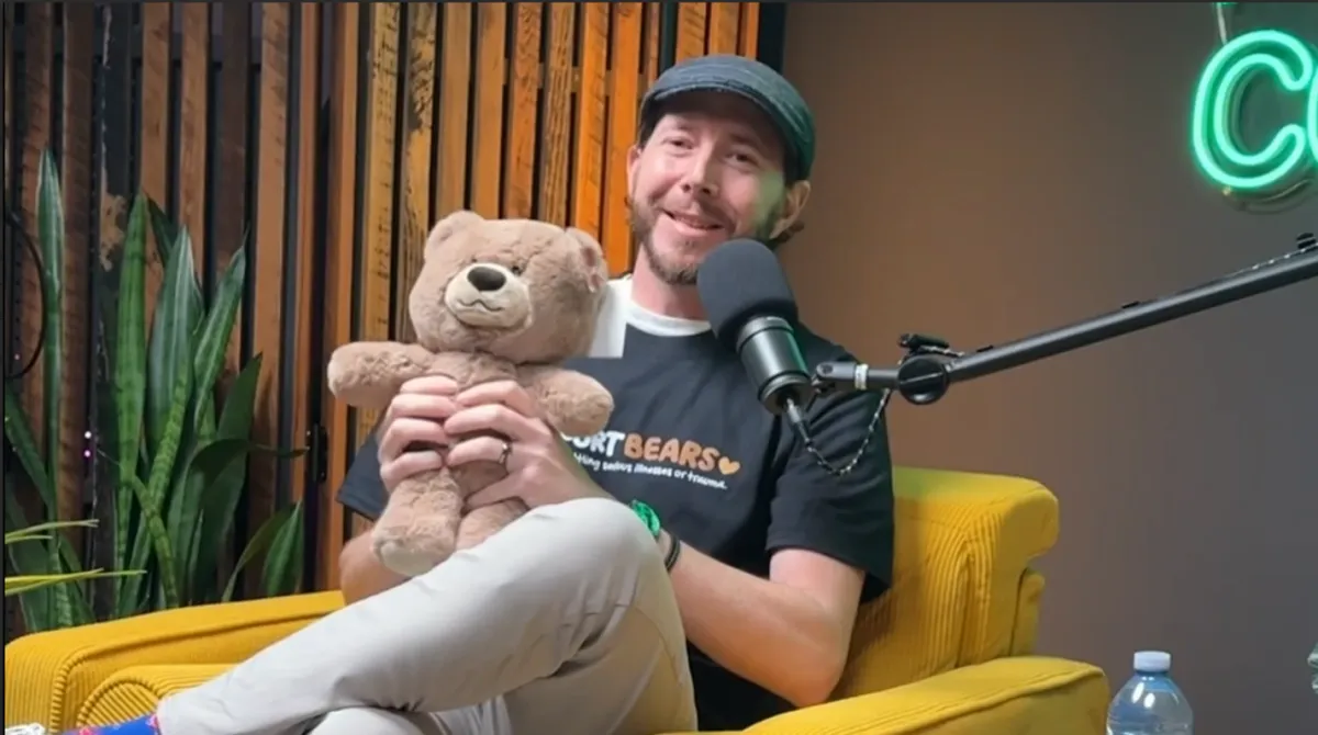 Stephen “Coop” Cooper speaking on the Make It Count podcast about the Comfort Bears mission to support children in crisis.