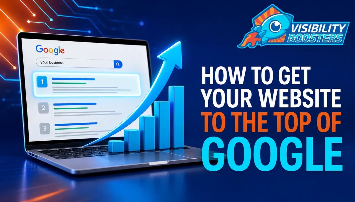 How to get your website to the top of Google search results - Visibility Boosters