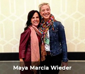 Brigitta Hoeferle with James MacNeil - connecting at a global influence and communication mastery event focused on leadership, legacy, and transformational speaking.