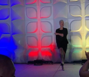 Brigitta Hoeferle speaker MC at Codebreaker Tech Conference