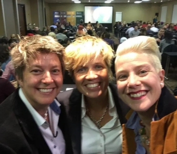 Cheri Tree & Esther Wildenberg, Codebreaker Tech & Brigitta Hoeferle at The BANKICON convention in Las Vegas