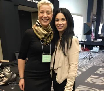 Brigitta Hoeferle and Niurka at Success Resources– sharing the stage as transformational speakers and coaches inspiring audiences with insights on mindset, communication, and personal mastery.