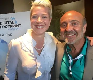 Brigitta Hoeferle and David Corbin – dynamic keynote speakers and leadership experts sharing insights on communication, success, and personal growth.
