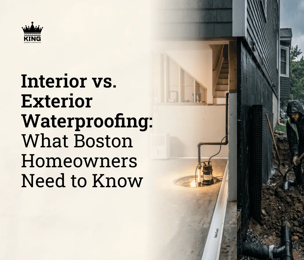  Interior vs. Exterior Waterproofing in Boston, MA: Which Is Better? 