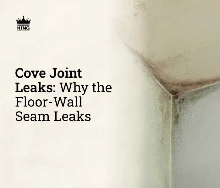 Cove joint leaks