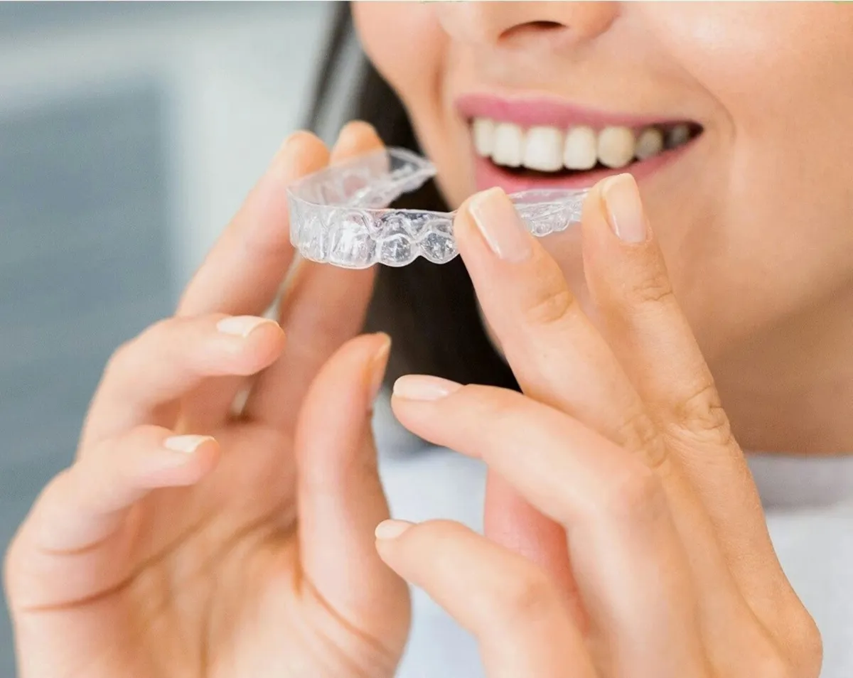 Woman with Invisalign