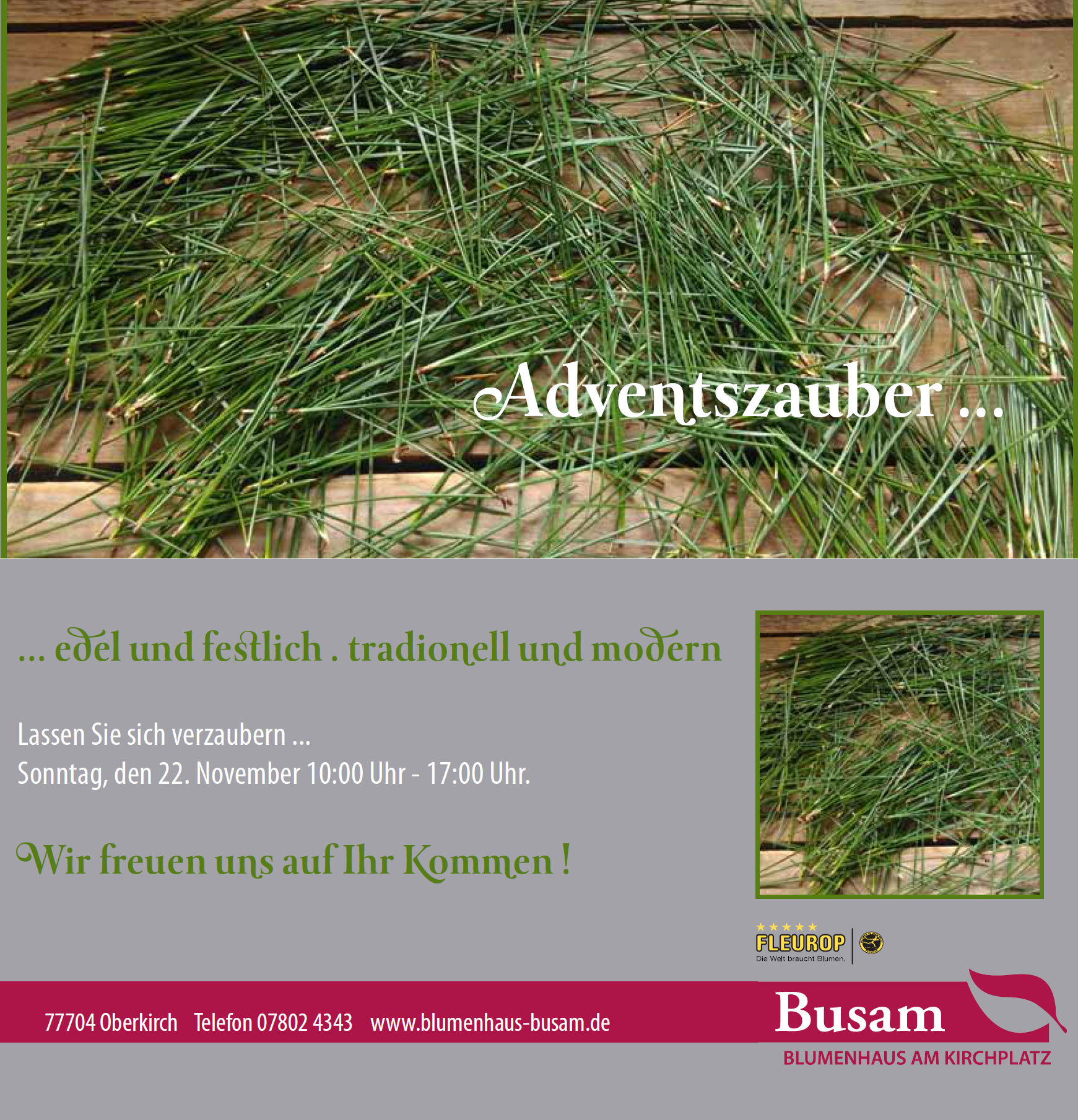 Adventszauber 2015 bei Blumenhaus Busam