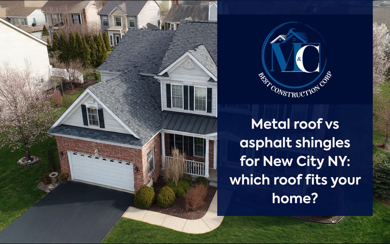 Metal roof vs asphalt shingles for New City NY: which roof fits your home?