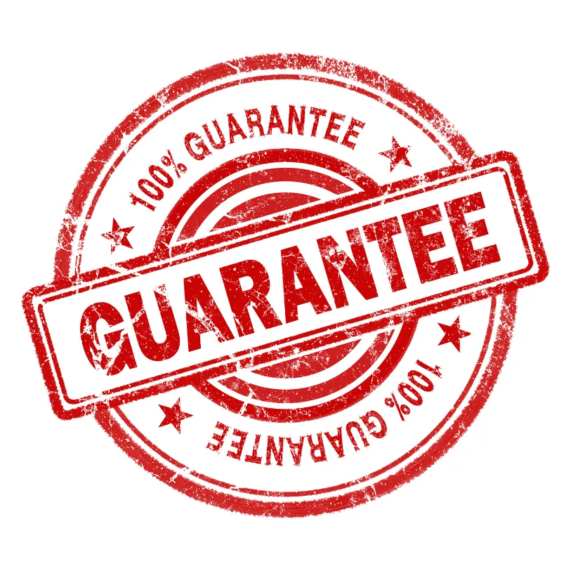 money back guarantee