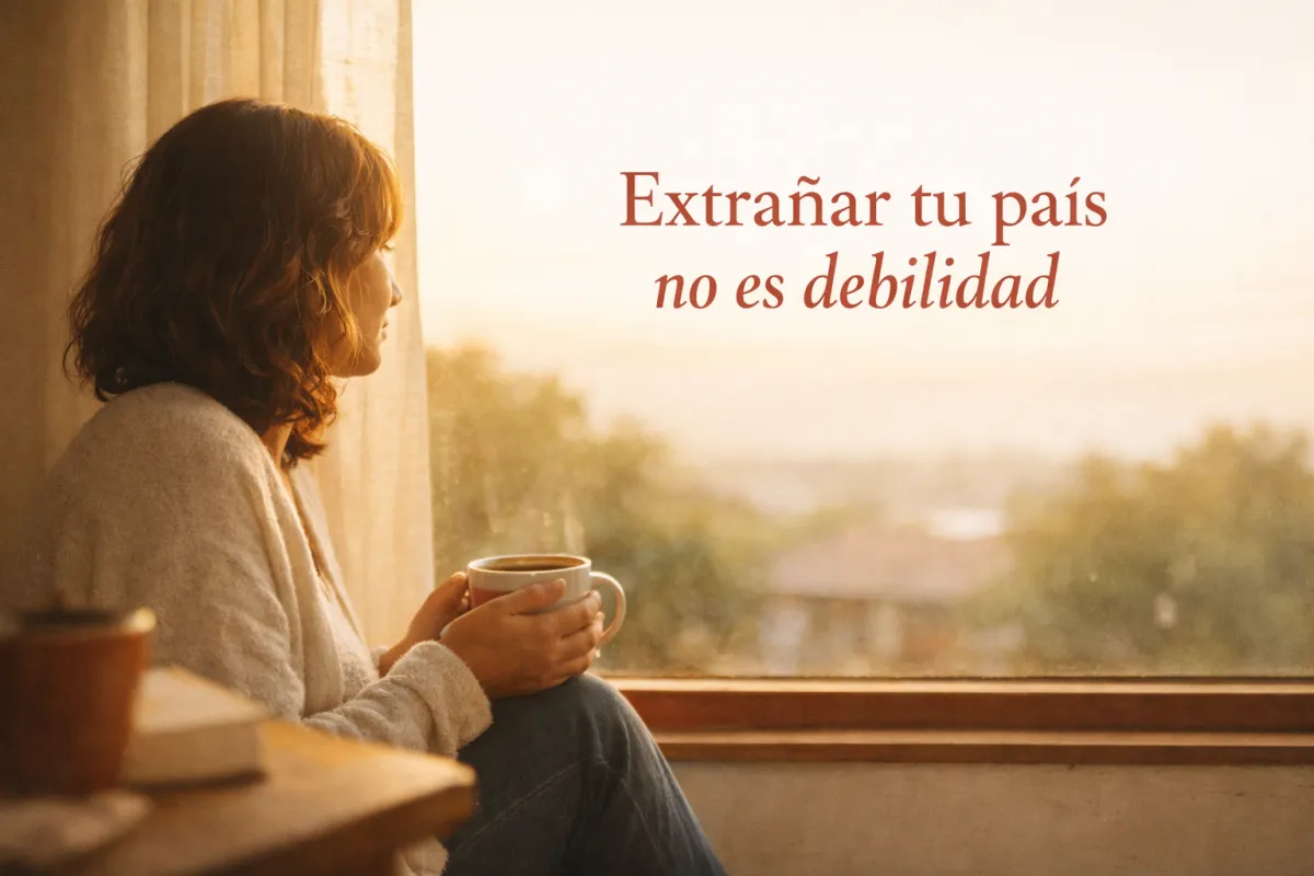 Extrañar tu país no es debilidad.