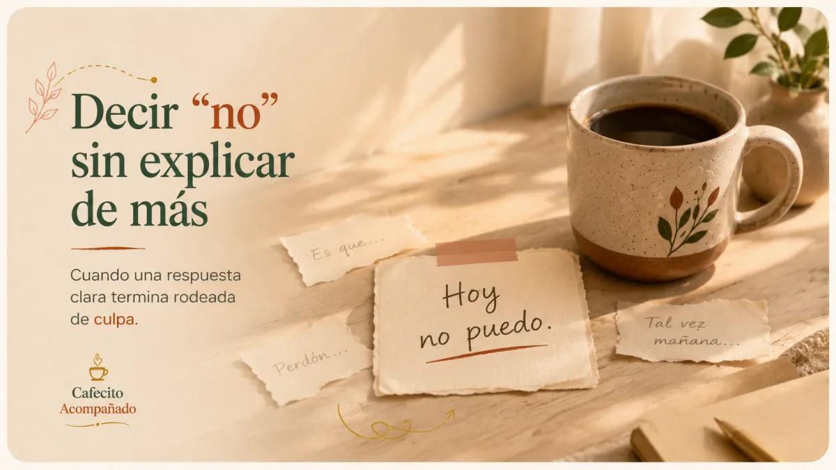 Decir “no” sin convertirlo en una explicación de cinco minutos