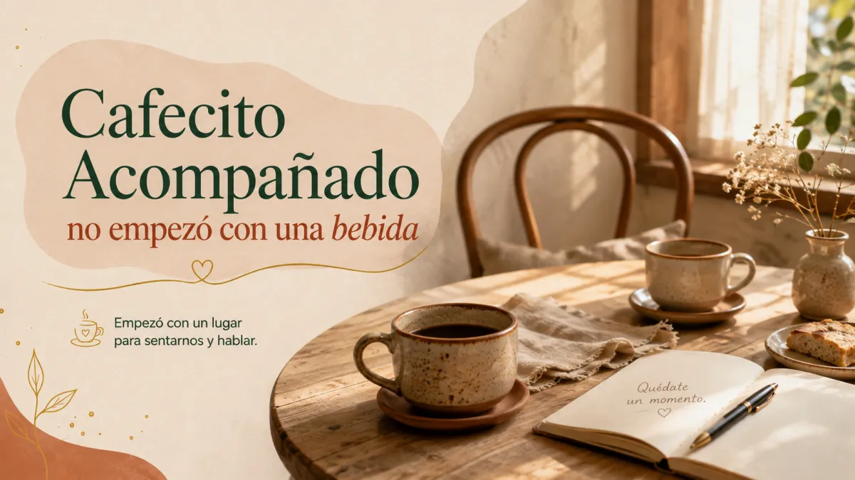 Cafecito Acompañado no empezó con una bebida
