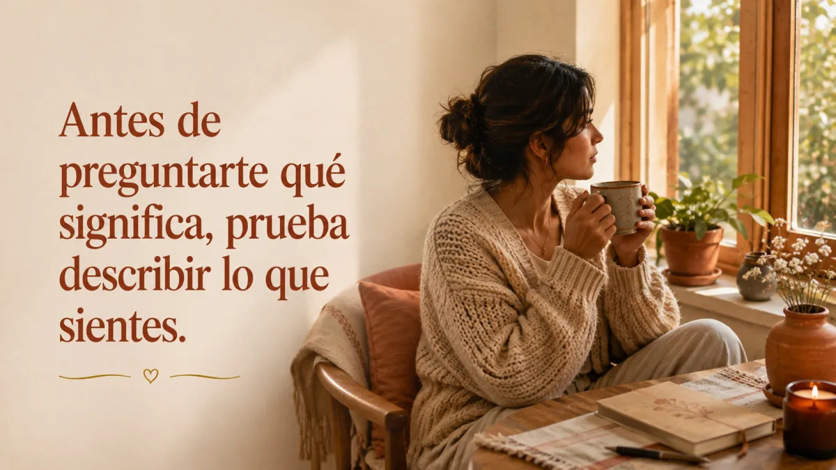 Explora tus emociones: Descripción antes de interpretación