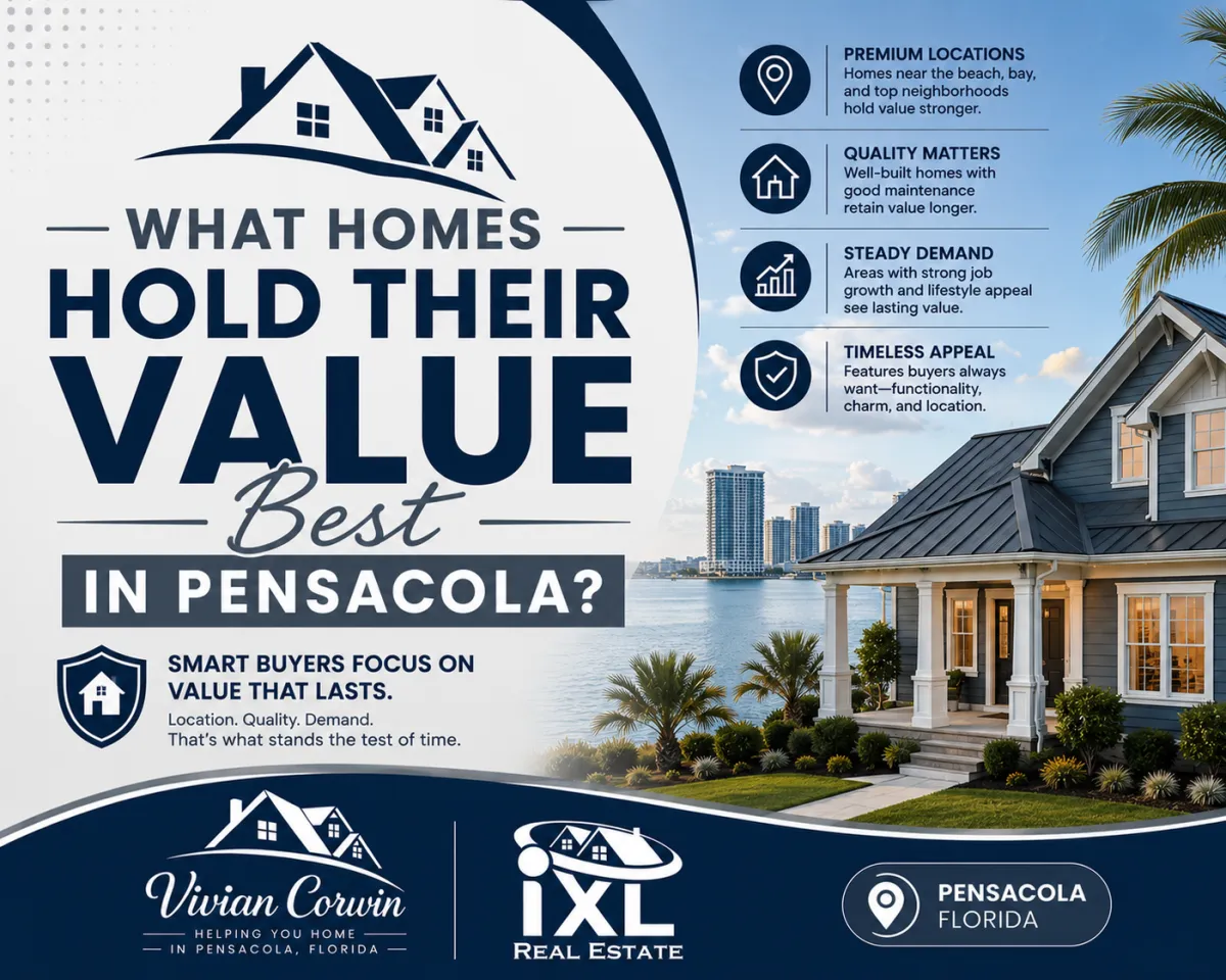 Well-maintained homes in Pensacola Florida neighborhoods with strong resale value