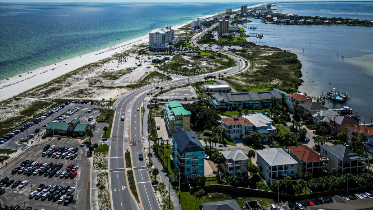 Homes and residential neighborhood in West Pensacola, Florida
