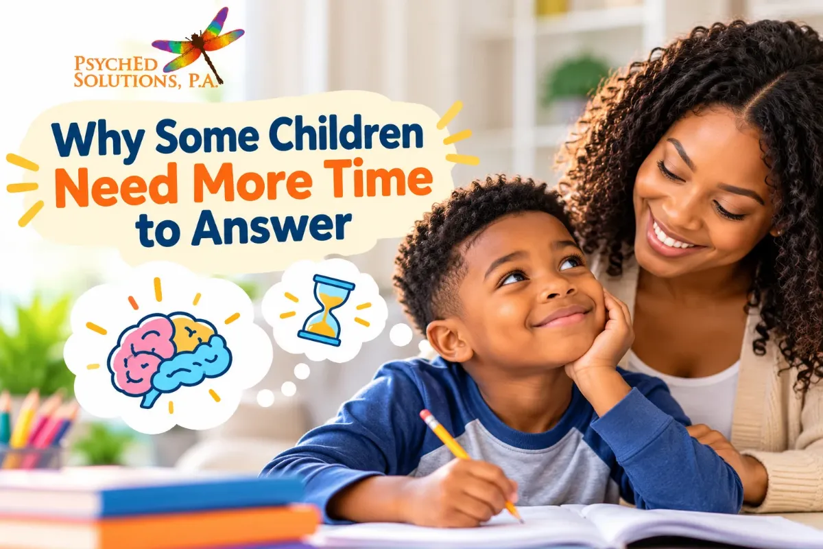 Why Some Children Need More Time to Answer: Processing Speed vs. Intelligence