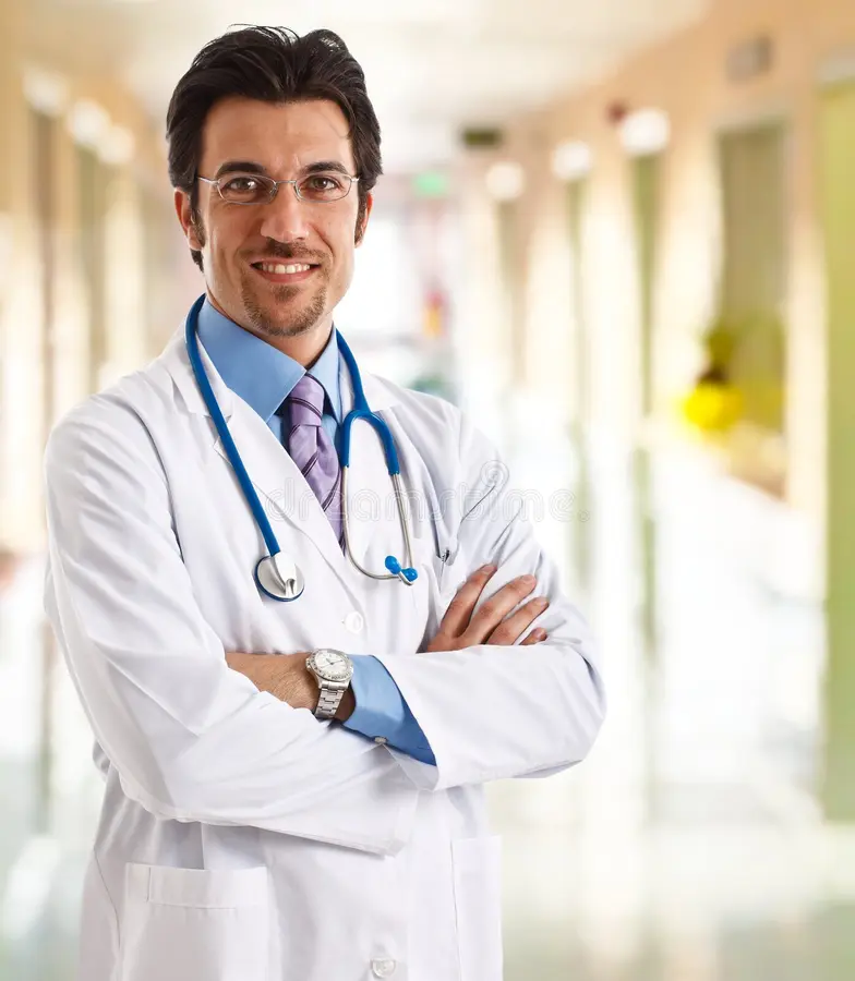 smiling allergy doctor