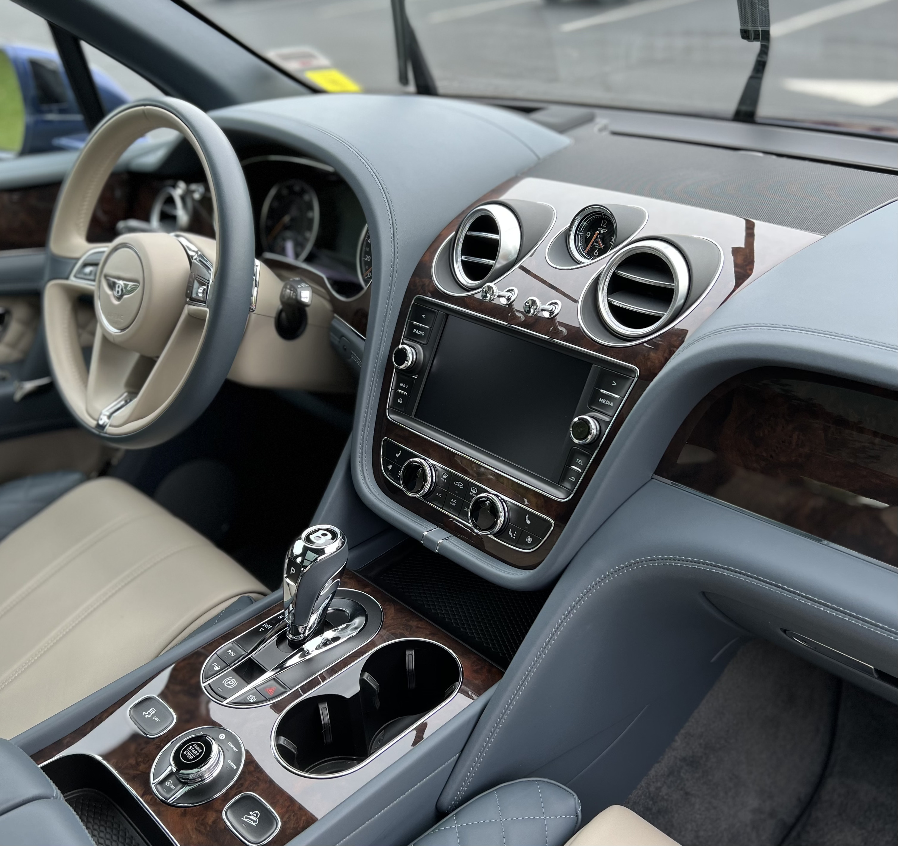 Premium interior car detailing and leather conditioning for a luxury Bentley in South Jersey.