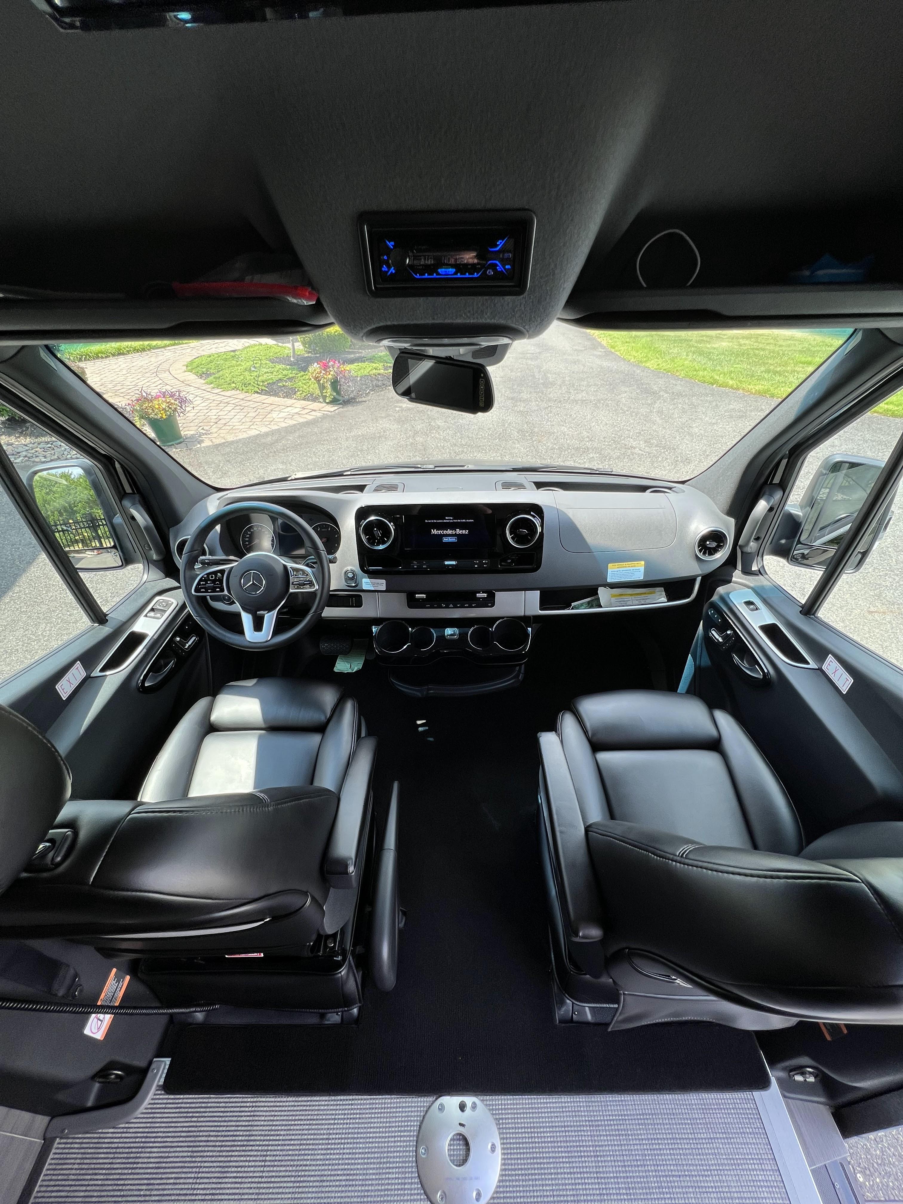 Deep interior steam cleaning and detailing for a luxury van by Farkas Fresh mobile detailing in South Jersey.