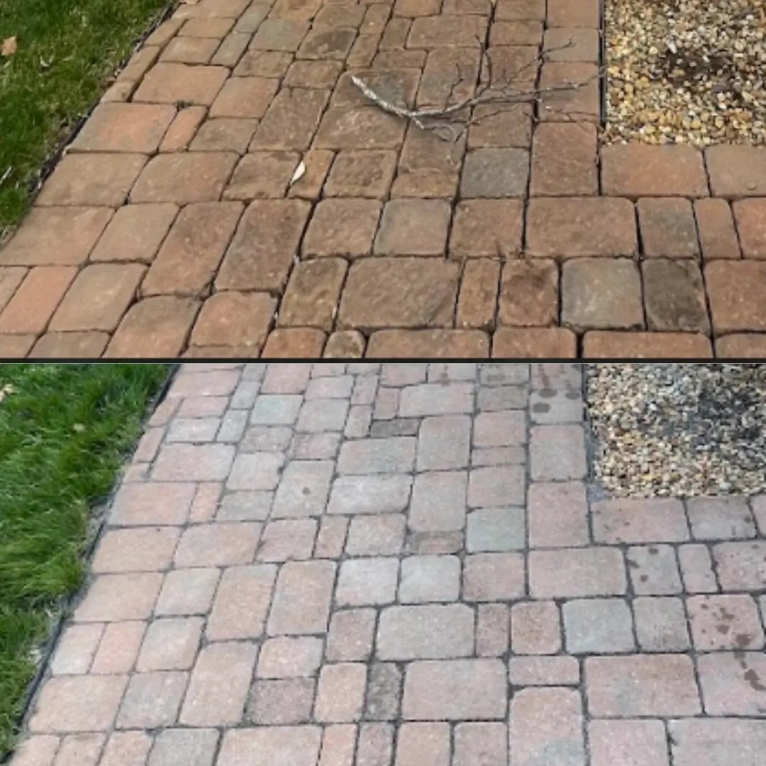 concrete cleaning and driveway cleaning Scarborough Maine