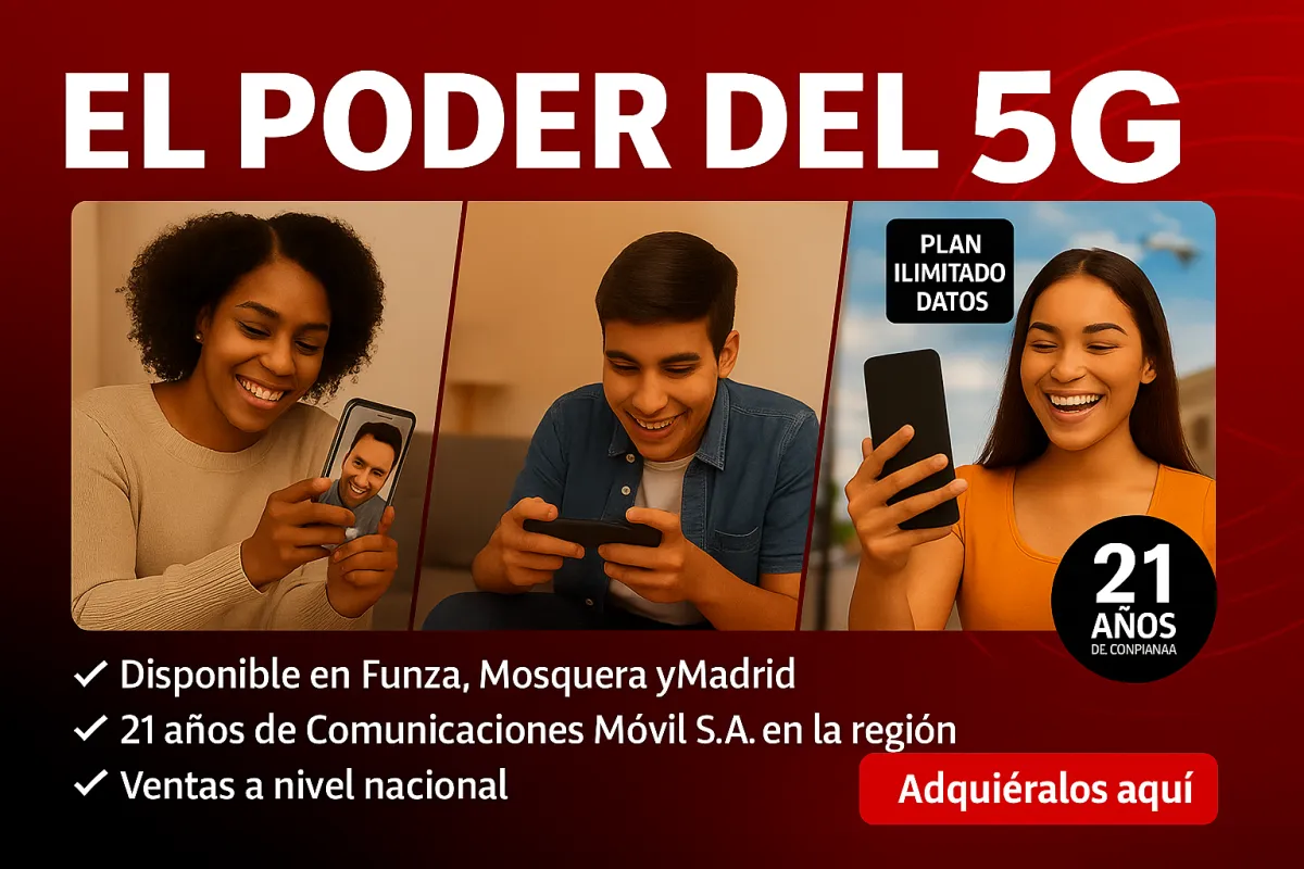 Planes Postpago 5G cobertura Claro Bogotá Cundinamarca