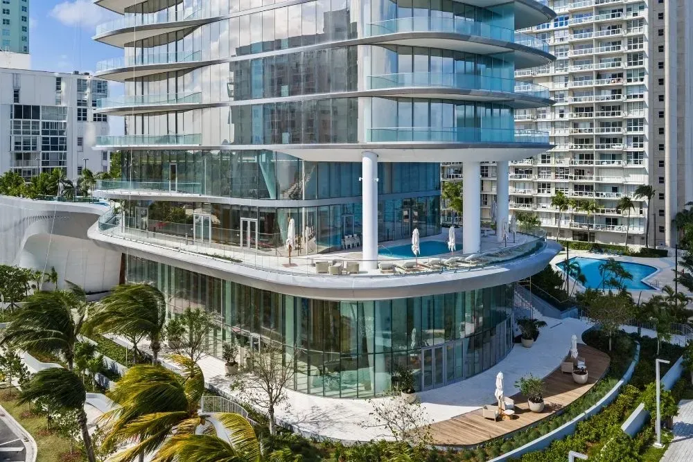 Luxury waterfront home with private dock on a Miami canal