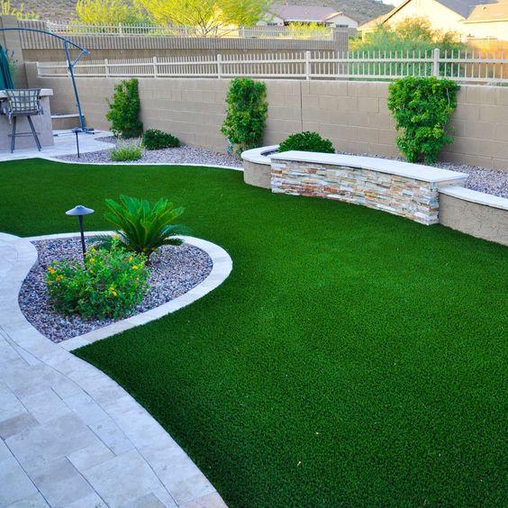 artificial grass backyard