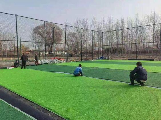 installation of artificial grass court 