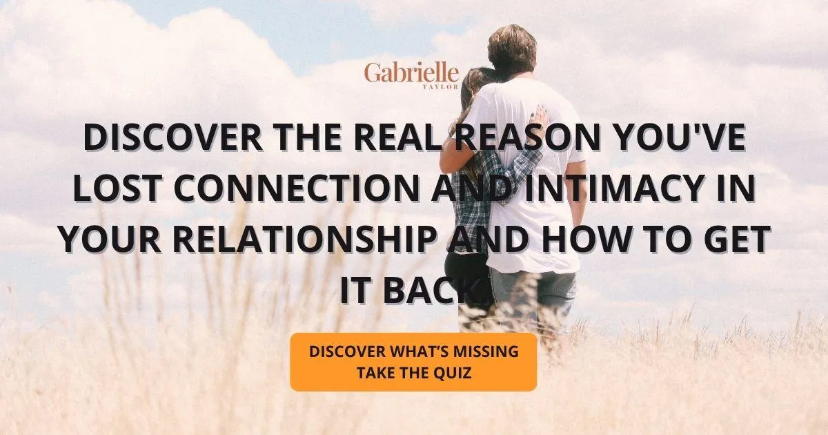 Couple standing closely in a field of tall grass under a bright sky, sharing an intimate moment.