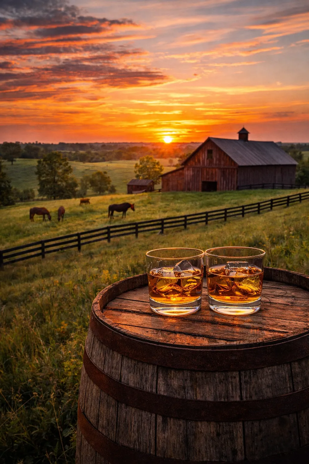 barn with bourbon