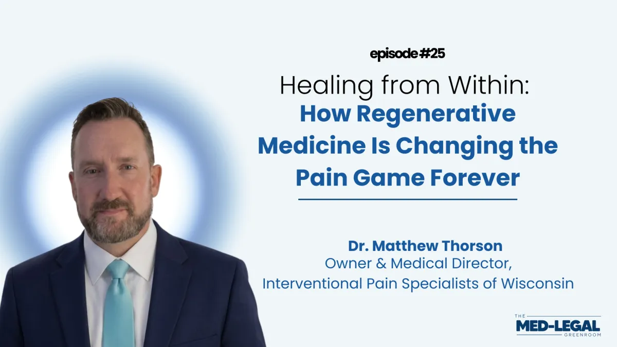 26 - Healing from Within: How Regenerative Medicine Is Changing the Pain Game Forever