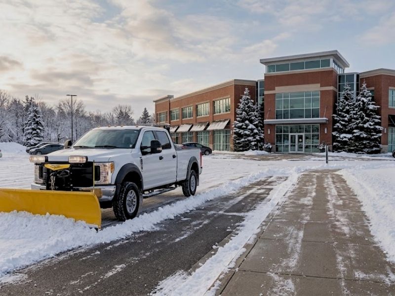 Professional snow removal services in Bridgeport, CT by Time To Cut Landscaping