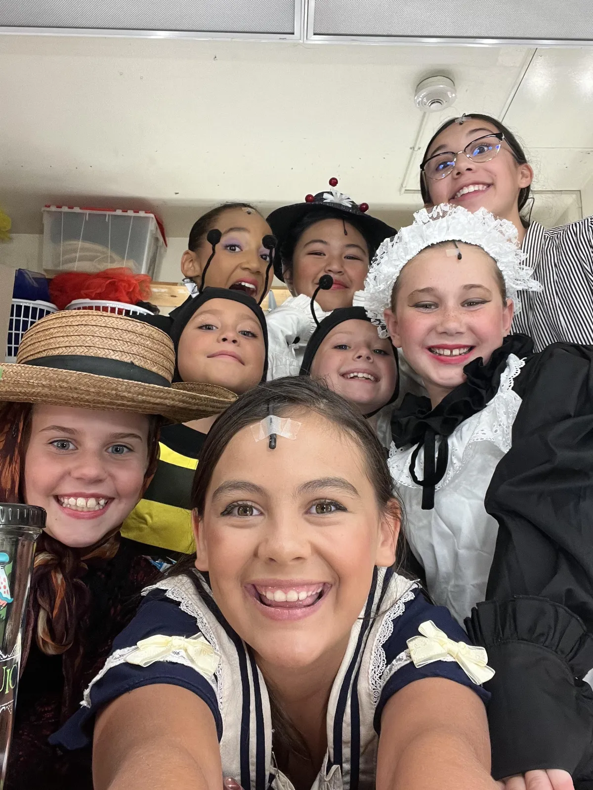 kids in a musical theater production