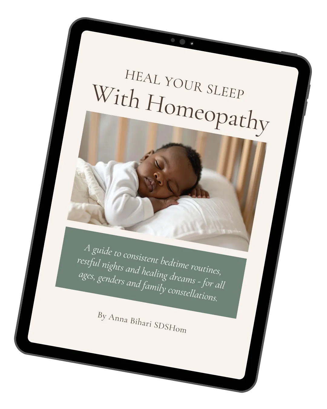 Cover of the ebook Heal Your Sleep with Homeopathy by homeopath Anna Bihari