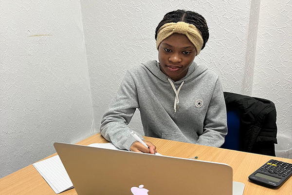 Students attending GCSE Maths masterclass