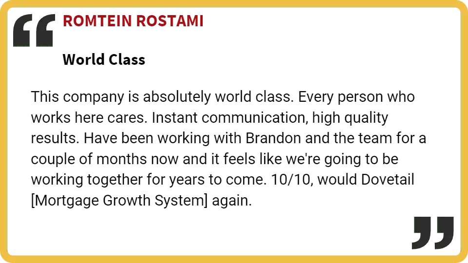mortgage growth system results
