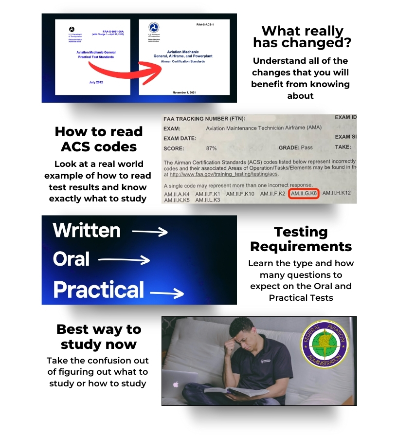 You learn about what really changed, how to read ACS codes and testing requirements